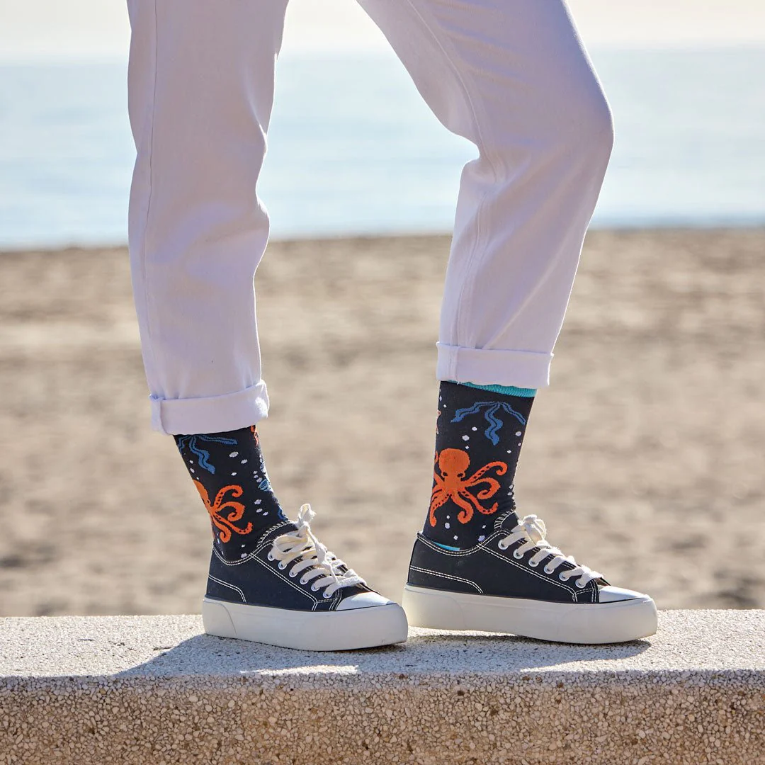 Calcetines divertidos de algodón "sin costuras" PULPO - Imagen 4