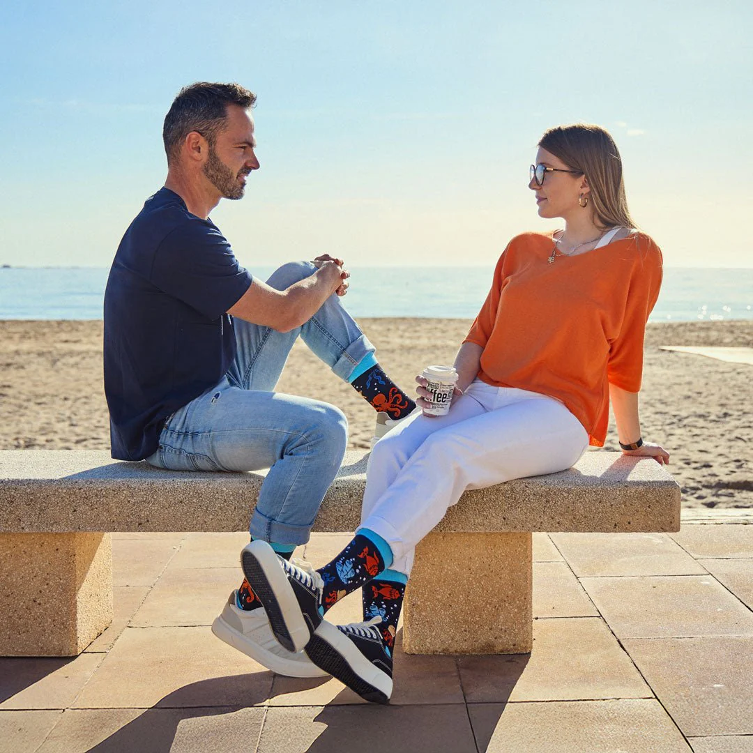 Calcetines divertidos de algodón "sin costuras" PULPO - Imagen 3