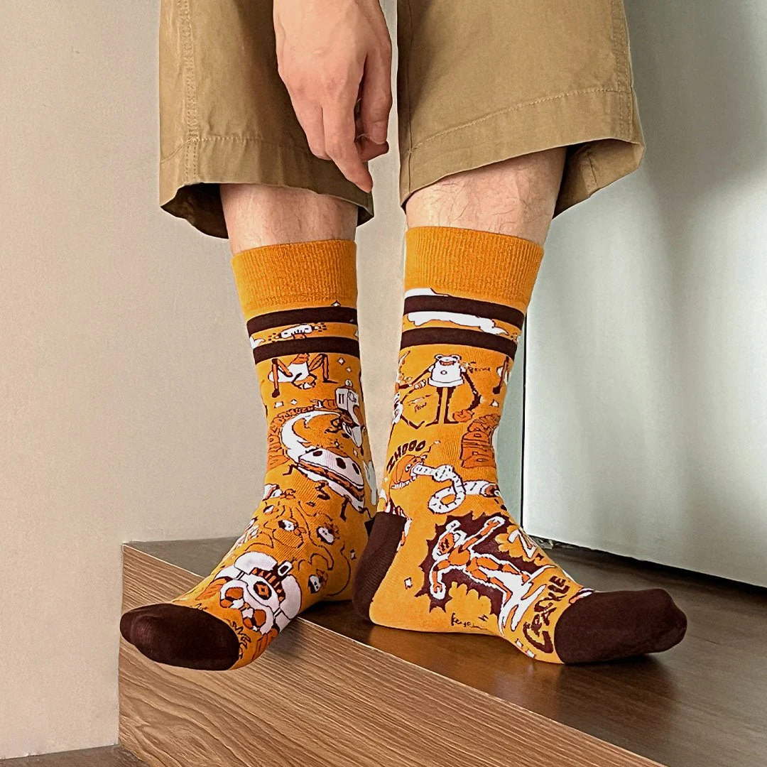 Calcetines divertidos de algodón "sin costuras". ROBOT - Imagen 4