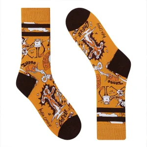 Calcetines divertidos de algodón "sin costuras". ROBOT