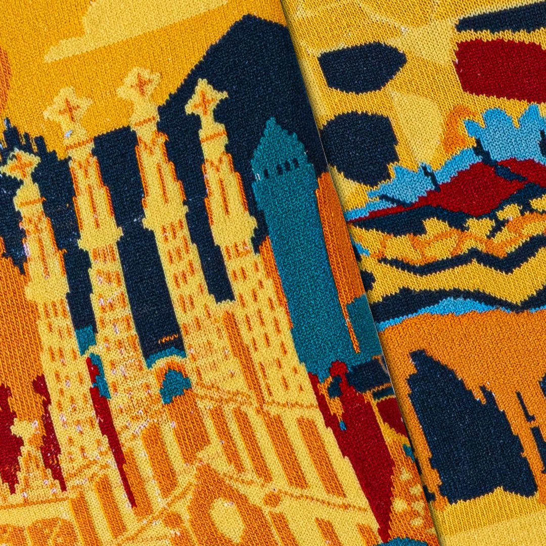 Calcetines divertidos de algodón "sin costuras". SAGRADA FAMILIA - Imagen 6