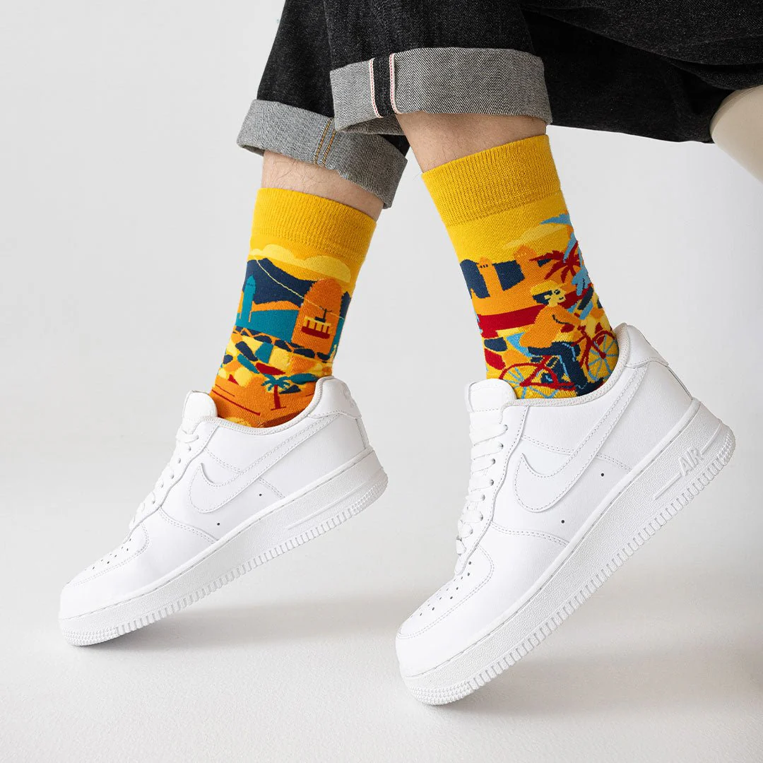 Calcetines divertidos de algodón "sin costuras". SAGRADA FAMILIA - Imagen 3