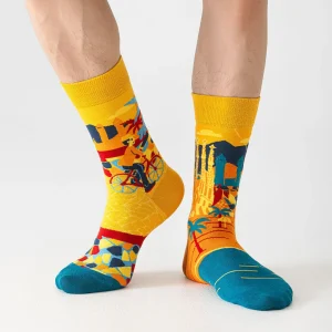 Calcetines divertidos de algodón "sin costuras". SAGRADA FAMILIA