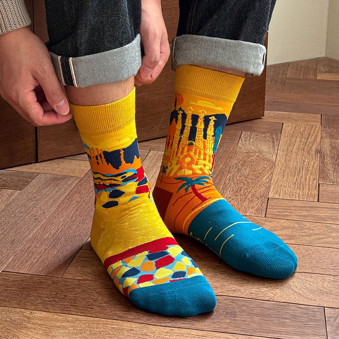 Calcetines divertidos de algodón "sin costuras". SAGRADA FAMILIA - Imagen 5