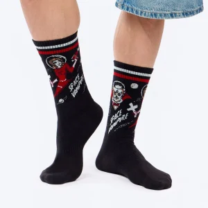 Calcetines deportivos de algodón "sin costuras". Vampiro espacial