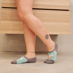 Calcetines invisibles divertidos de algodón CERDITOS