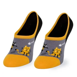 Calcetines invisibles divertidos de algodón GATOS