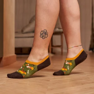 Calcetines invisibles originales de algodón PERRITOS KAKI