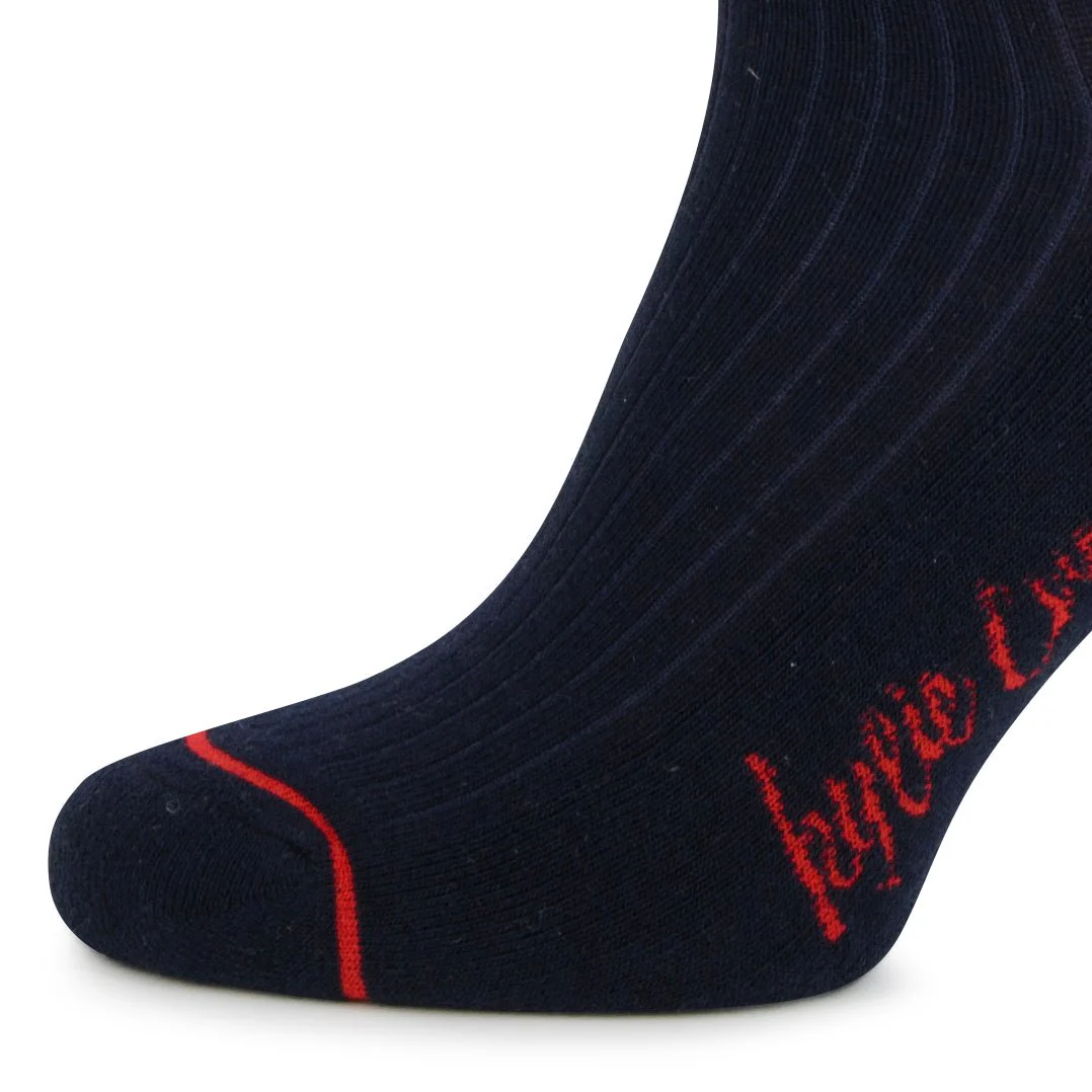 Calcetines invisibles azul marino de algodón con acolchado PIES DELICADOS - Imagen 3