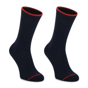 Calcetines azul marino de algodón con acolchado PIES DELICADOS