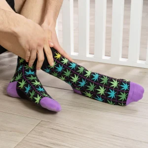 Calcetines alegres de algodón CANNABIS