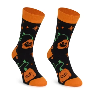 Calcetines divertidos de algodón CALABAZAS HALLOWEEN