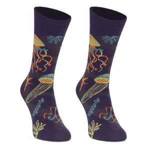 Calcetines alegres de algodón MEDUSA NOCHE