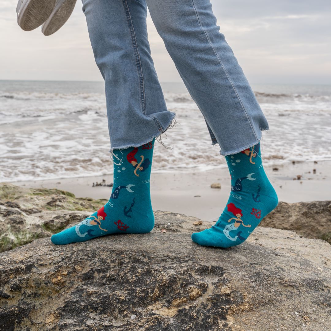 Calcetines divertidos de algodón SIRENA
