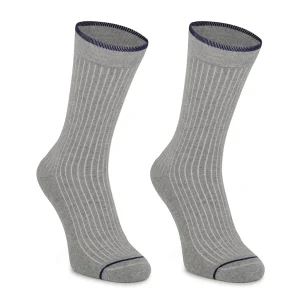 Calcetines gris hielo de algodón con acolchado PIES DELICADOS