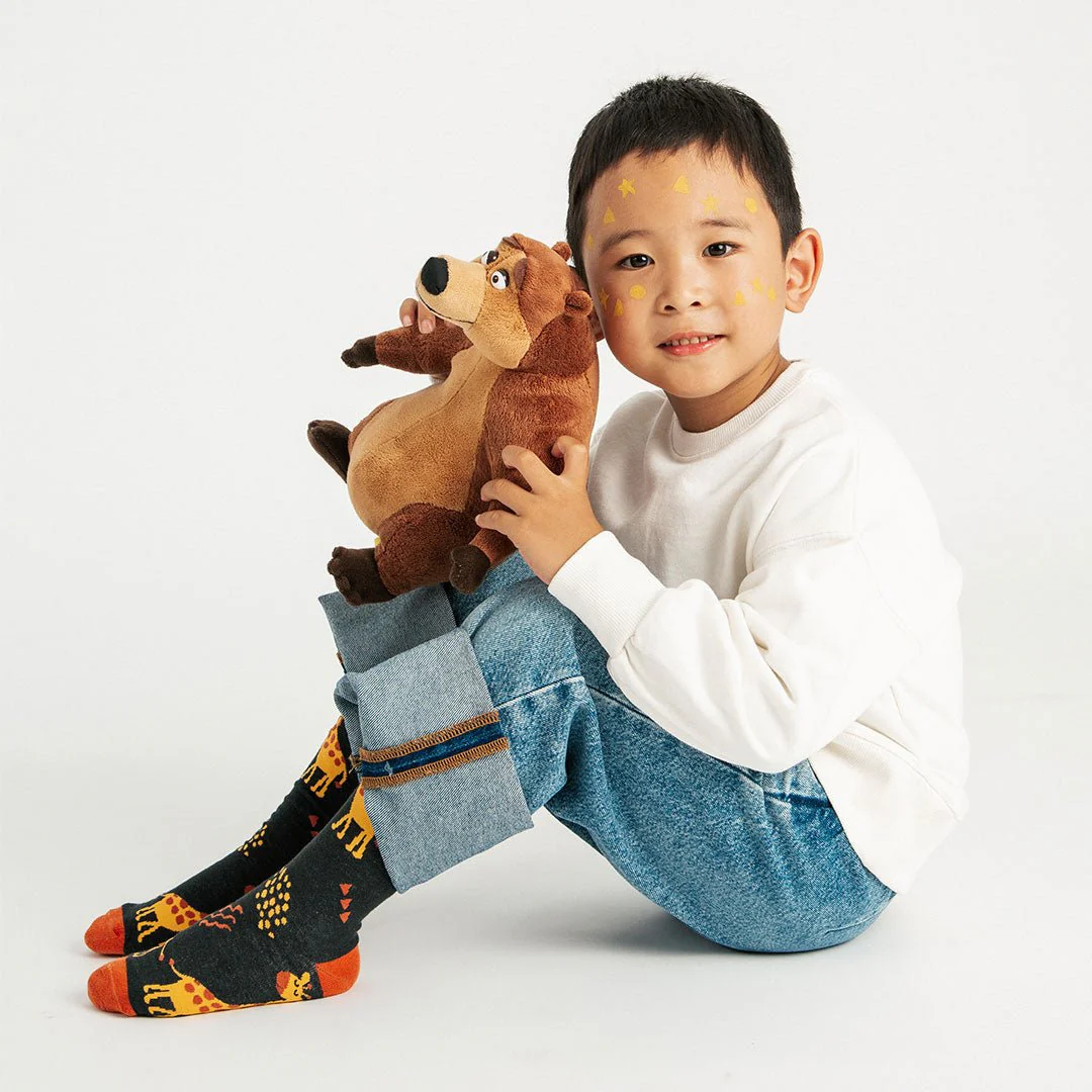 Calcetines originales para niños JIRAFA