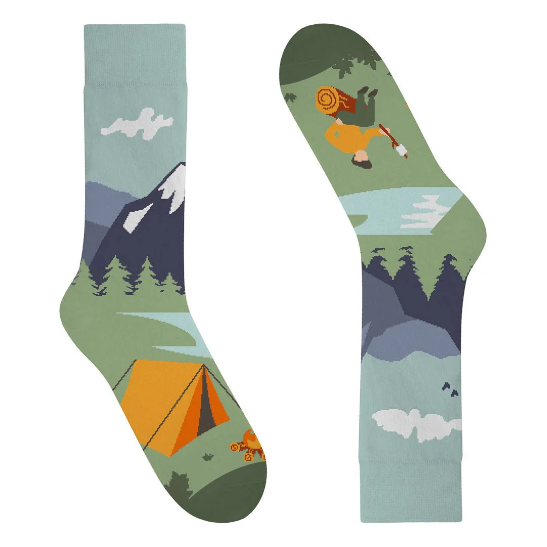 Calcetines desiguales "sin costuras" CAMPING - Imagen 4