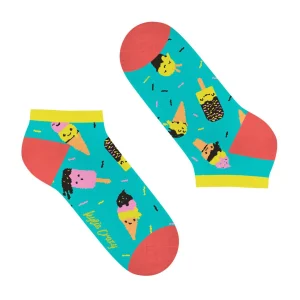 Calcetines tobilleros alegres de algodón HELADOS