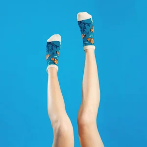 Calcetines tobilleros alegres de algodón PEZ PAYASO