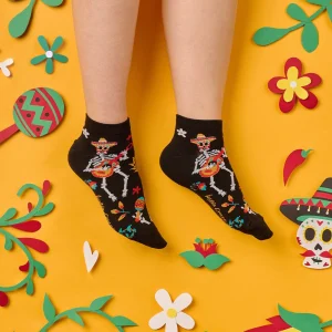 Calcetines tobilleros divertidos de algodón CATRINA MARIACHIS