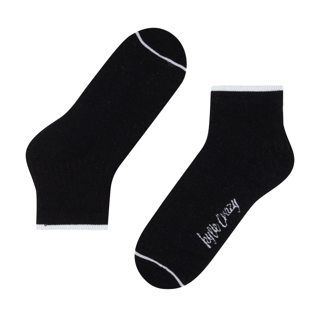 Calcetines tobilleros negros de algodón con acolchado PIES DELICADOS - Imagen 4