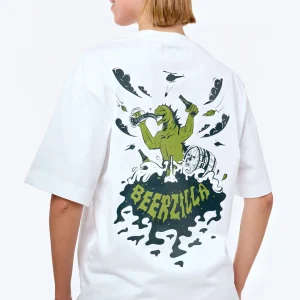 Camiseta Oversize “Beerzilla” – ¡Beerzilla, la bestia cervecero!