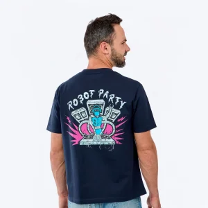 Camiseta “Robot party” – ¡Fiesta en modo futuro!