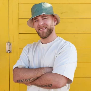 Gorro de pescador reversible KAKI