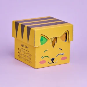 Original pack regalo con 3 pares diferentes de calcetines + cajita regalo GATOS