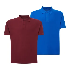 Pack de 2 Polos de Color Burdeos y Azul Royal