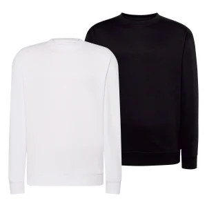 Pack de 2 Sudaderas Básicas de Color Blanco y Negro