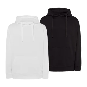 Pack de 2 Sudaderas con Capucha de Color Blanco y Negro