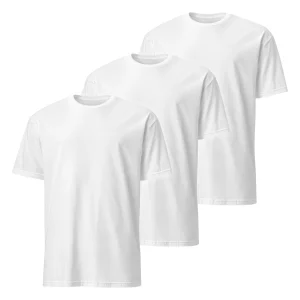 Pack de 3 Camisetas de Color Blanco