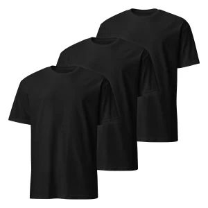 Pack de 3 Camisetas de Color Negro