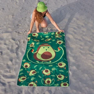 Toalla de playa ultraligera AGUACATE